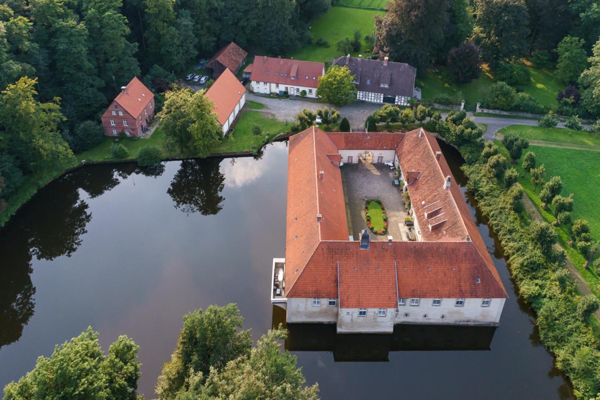 Ferienhaus Am Wasserschloss Haus Marck Tecklenburg Esterno foto